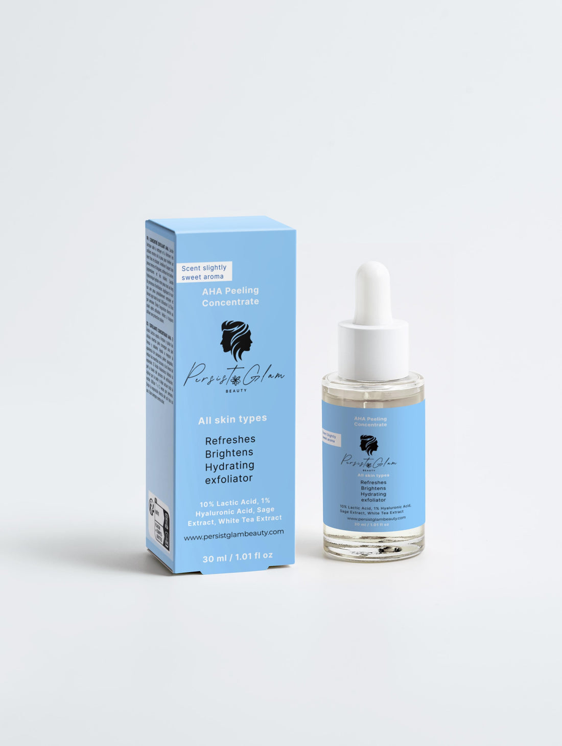 AHA Peeling Concentrate – Lactic Acid & Hyaluronic Acid Overnight Glow Treatment