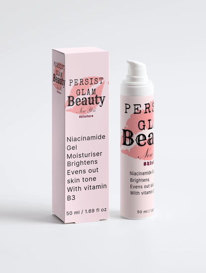 Persist Glam Beauty Niacinamide Face Gel Moisturizer – Brightening & Hydrating Daily Care - Persist Glam Beauty