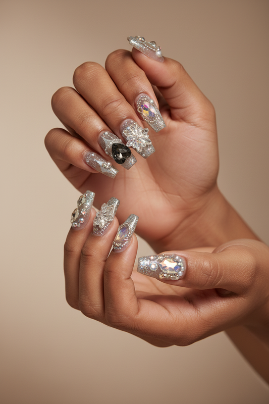 PGB Salon Press-On Acrylic Nails Designs ( Handmade)