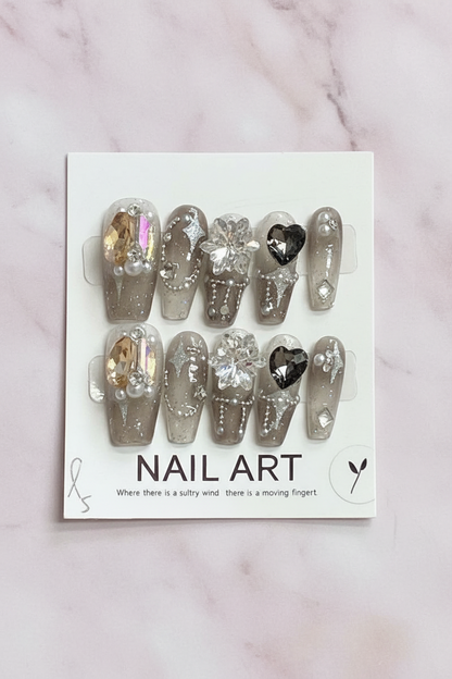 PGB Salon Press-On Acrylic Nails Designs ( Handmade)