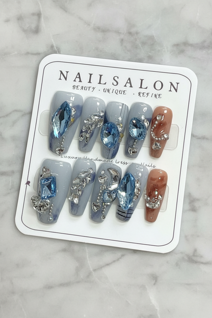 PGB Salon Press-On Acrylic Nails Designs ( Handmade)