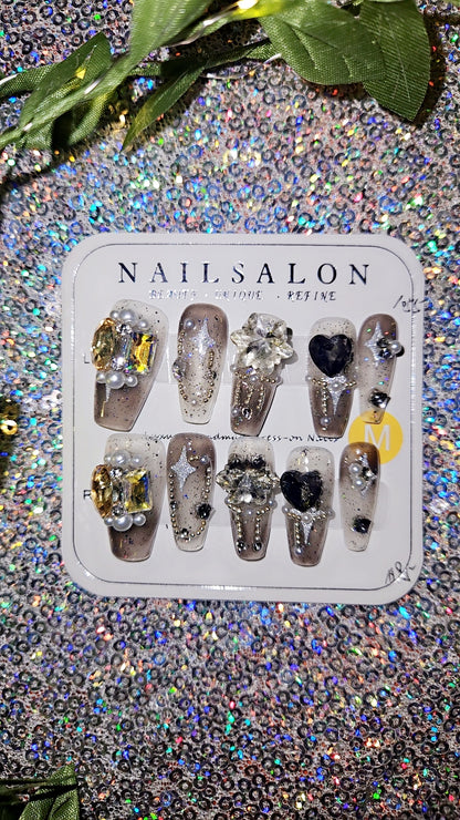 PGB Salon Press-On Acrylic Nails Designs ( Handmade)